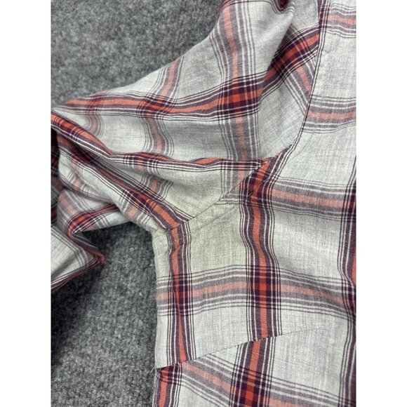 Horny Toad Shirt Womens Large Red Plaid Organic Cotton Button Down Long Sleeve - Picture 6 of 8